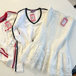 Three Edikted Pieces- two tops and one strapless dress